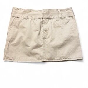 Y2K Old Navy Khaki Chino Mini Skirt